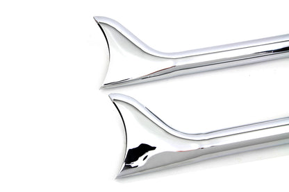 36 Straight Fishtail Extension Set Chrome