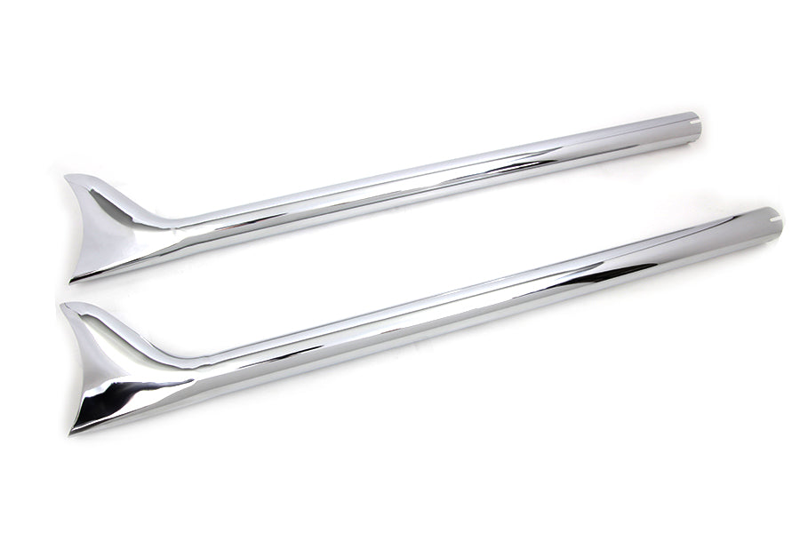 36 Straight Fishtail Extension Set Chrome