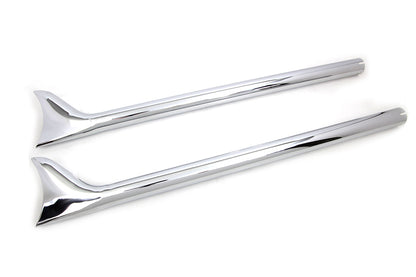 36 Straight Fishtail Extension Set Chrome
