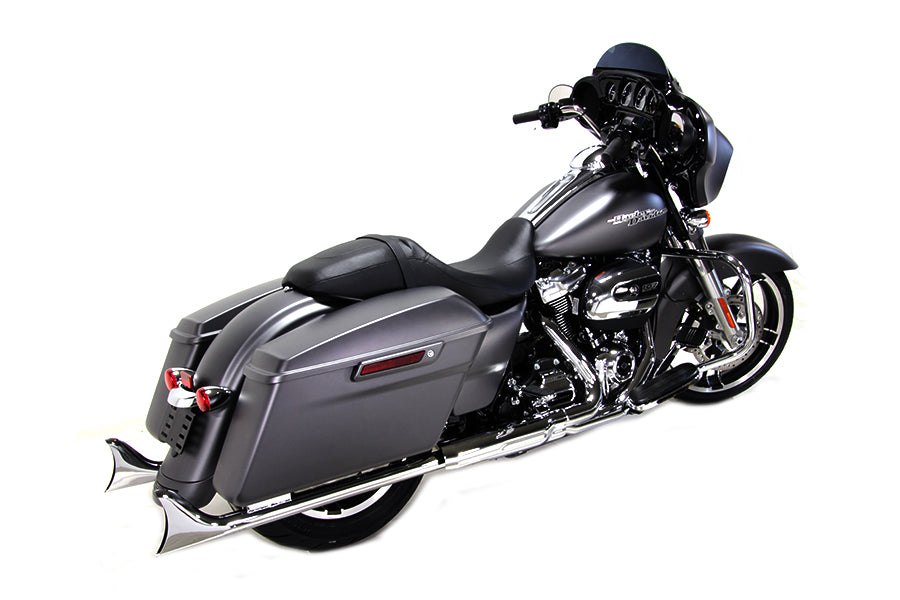 M8 36 Straight Fishtail Exhaust Extension Set Chrome