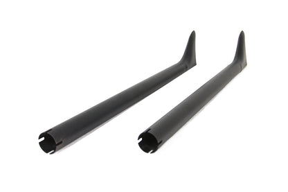 36 Straight Fishtail Exhaust Extension Set Black
