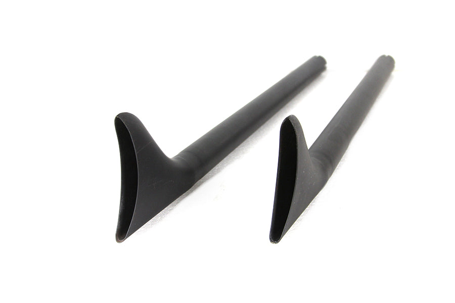 36 Straight Fishtail Exhaust Extension Set Black