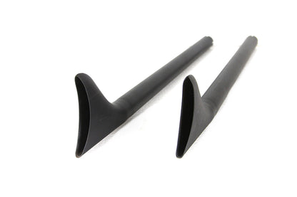 36 Straight Fishtail Exhaust Extension Set Black