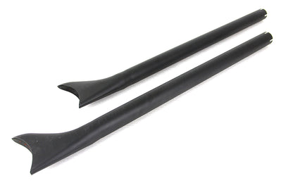 36 Straight Fishtail Exhaust Extension Set Black