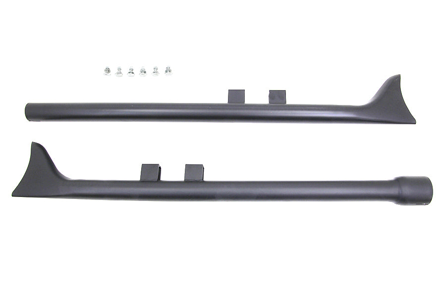 M8 36 Straight Fishtail Exhaust Extension Set Black