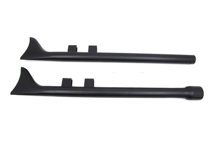 M8 33 Straight Fishtail Exhaust Extension Set Black