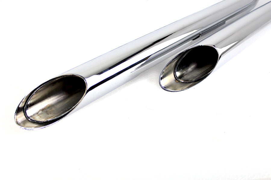 MCM Illusion Drag Pipe Set Chrome
