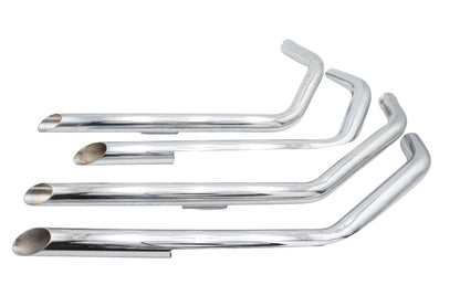 MCM Illusion Drag Pipe Set Chrome