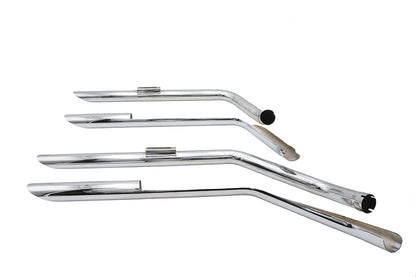 MCM Illusion Drag Pipe Set Chrome