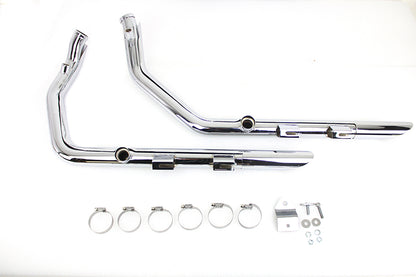 MCM Illusion Drag Pipe Set Chrome