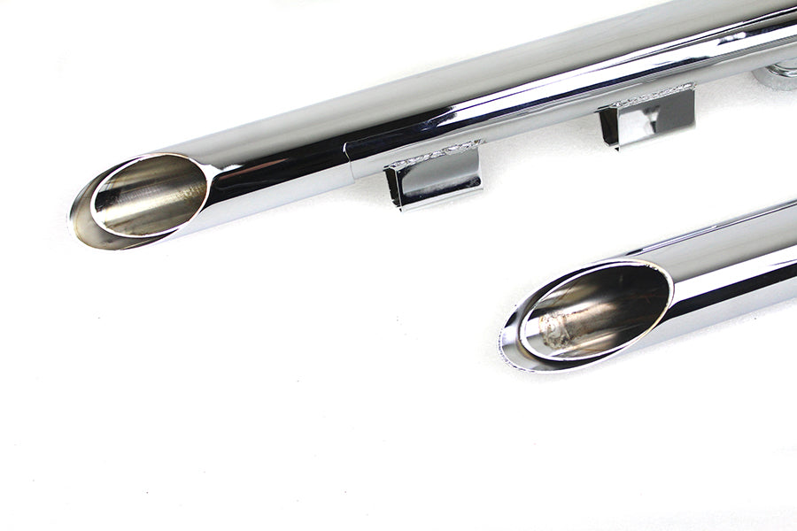MCM Illusion Drag Pipe Set Chrome