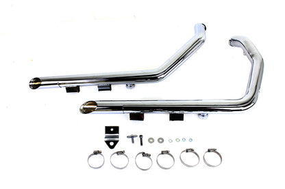 MCM Illusion Drag Pipe Set Chrome