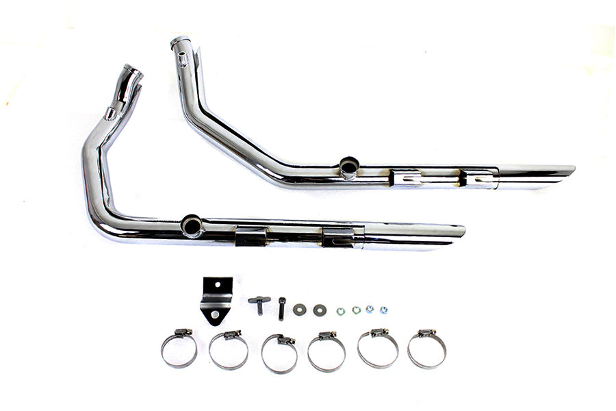 MCM Illusion Drag Pipe Set Chrome