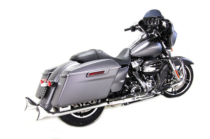 M8 36 Straight Fishtail Exhaust Extension Set Chrome