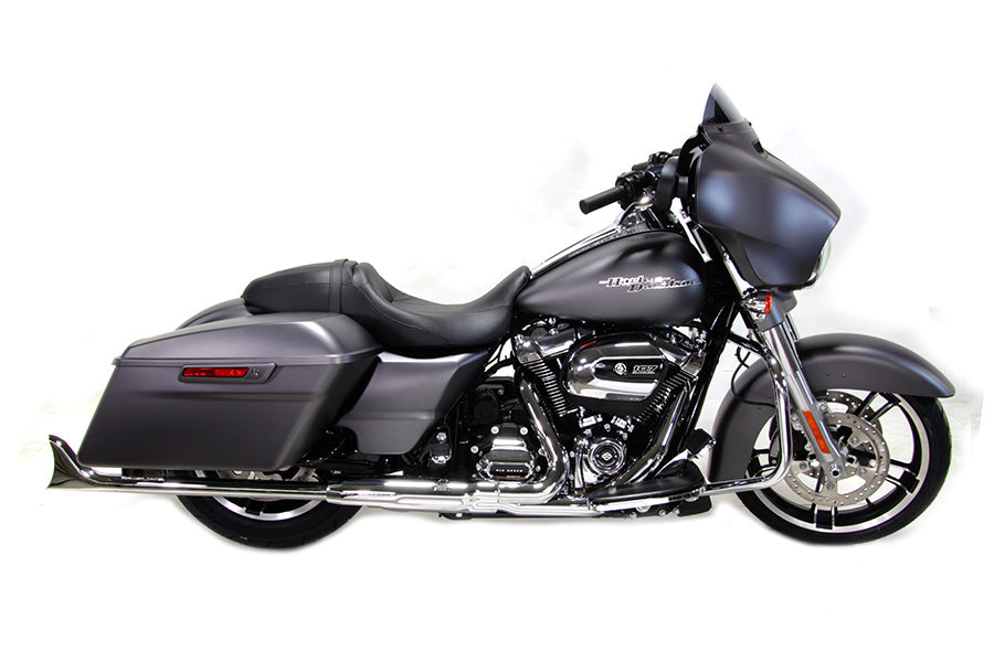 M8 36 Straight Fishtail Exhaust Extension Set Chrome