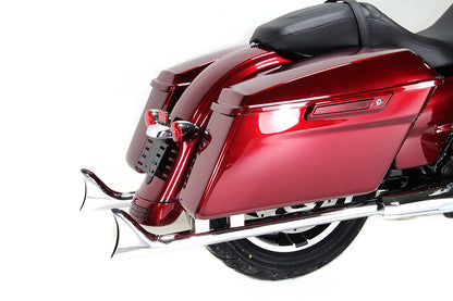 M8 33 Straight Fishtail Exhaust Extension Set Chrome