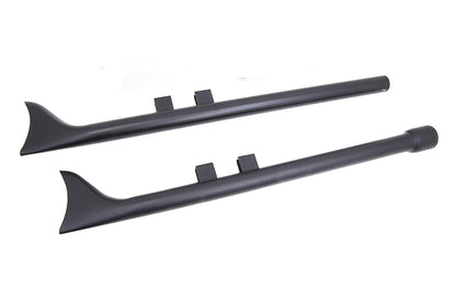M8 36 Straight Fishtail Exhaust Extension Set Black