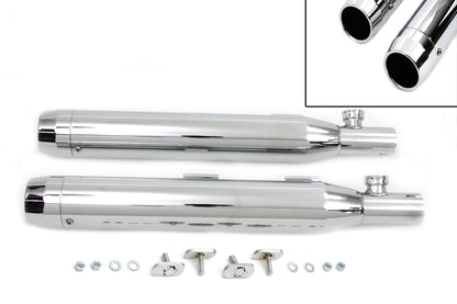 Chrome Slip On Muffler Set With Chrome Tips