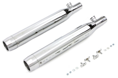 Chrome Slip On Muffler Set With Chrome Tips