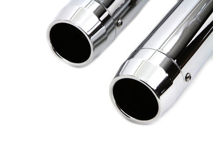 Chrome Slip On Muffler Set With Chrome Tips