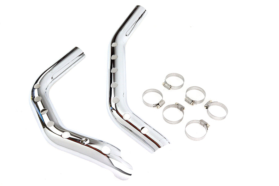 Drilled Heat Shield Set Chrome