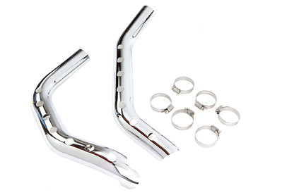 Drilled Heat Shield Set Chrome