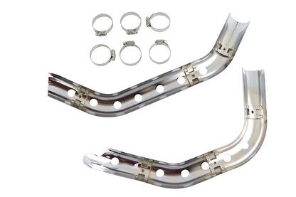 Drilled Heat Shield Set Chrome