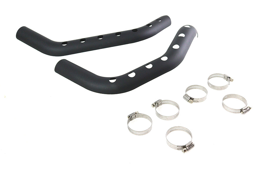 Drilled Heat Shield Set Black