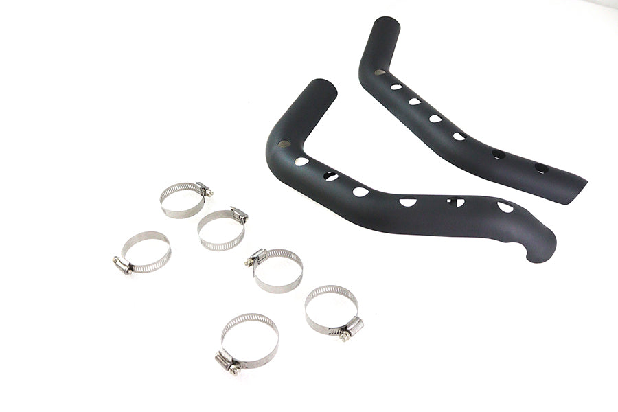 Drilled Heat Shield Set Black