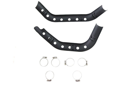 Drilled Heat Shield Set Black
