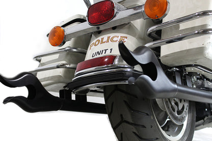 36 Straight Flame Exhaust Pipe Extension Set Black