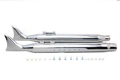 M8 Chrome Fishtail Muffler Set