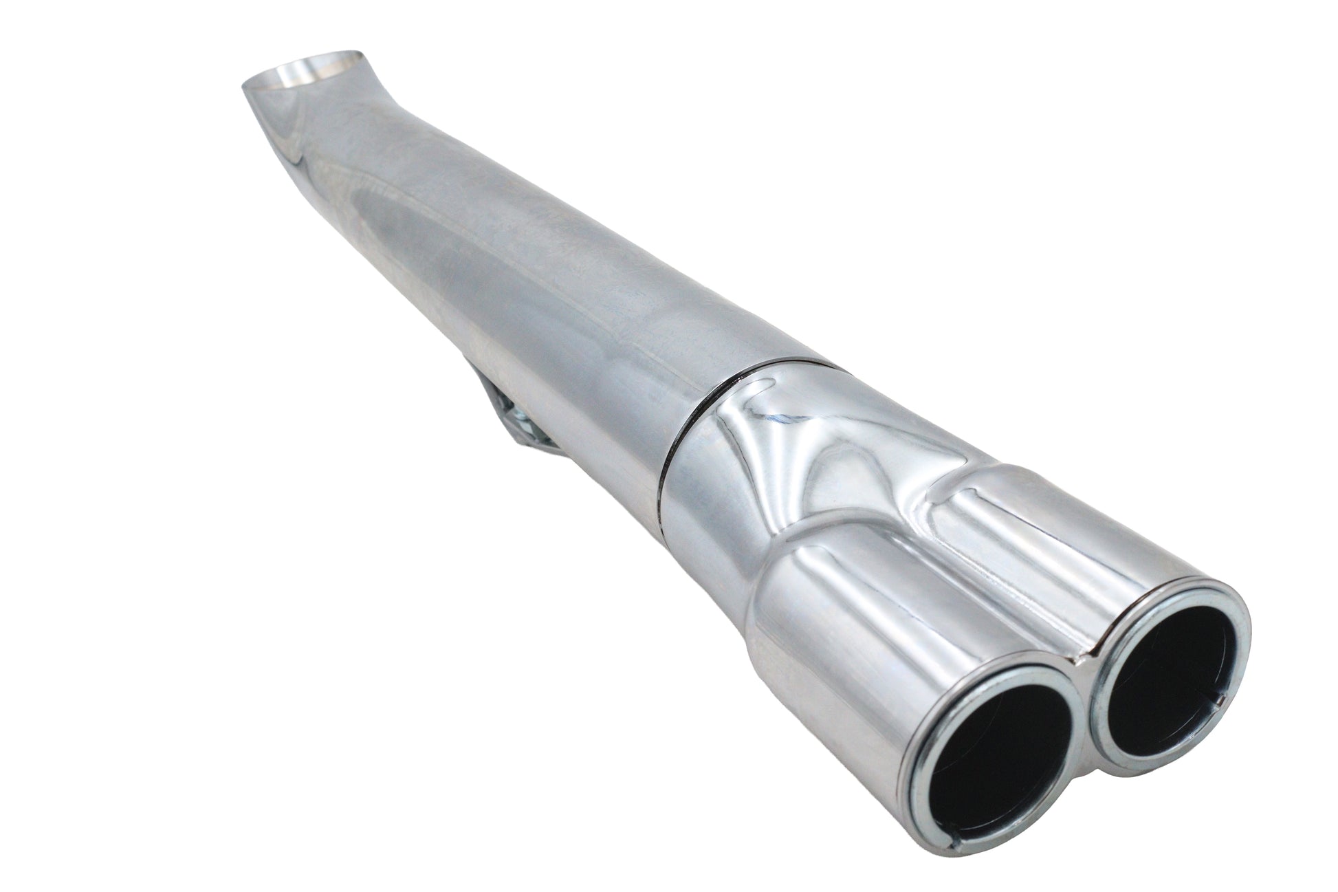 24 Collector Turn Out Exhaust Tip Chrome