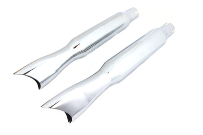 Mini Fishtail Muffler Set Chrome