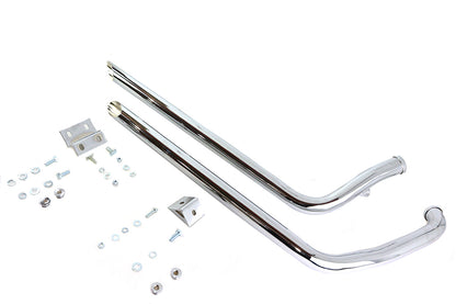 40 Shotgun Exhaust Drag Pipe Set Slash Cut Style