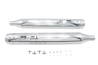 Wyatt Gatling Muffler Set Chrome with Chrome Rocket Booster