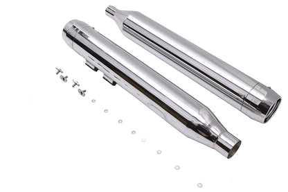 Wyatt Gatling Muffler Set Chrome with Chrome Rocket Booster