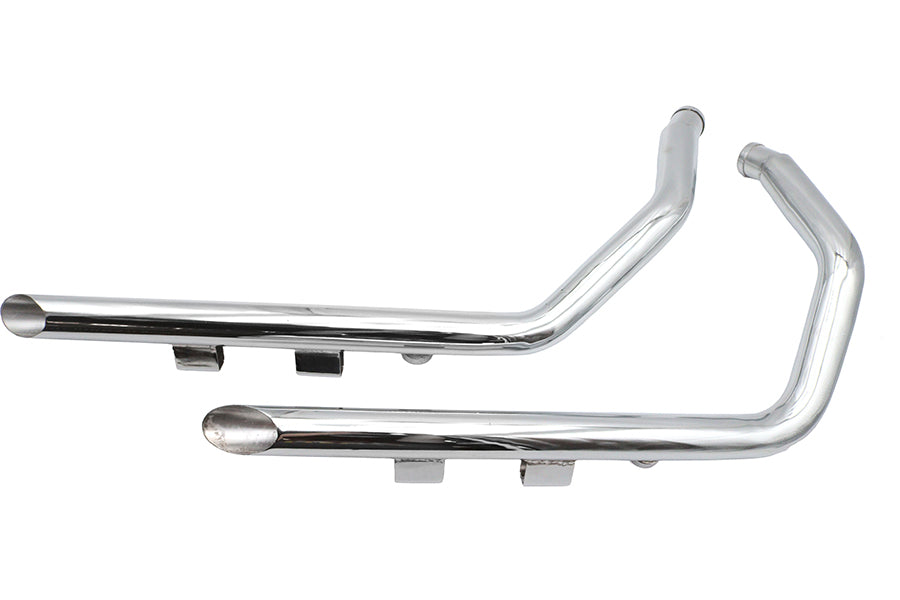 Ultima Exhaust 2 Drag Pipe Set Slash Cut Ends
