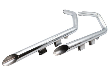 Ultima Exhaust 2 Drag Pipe Set Slash Cut Ends