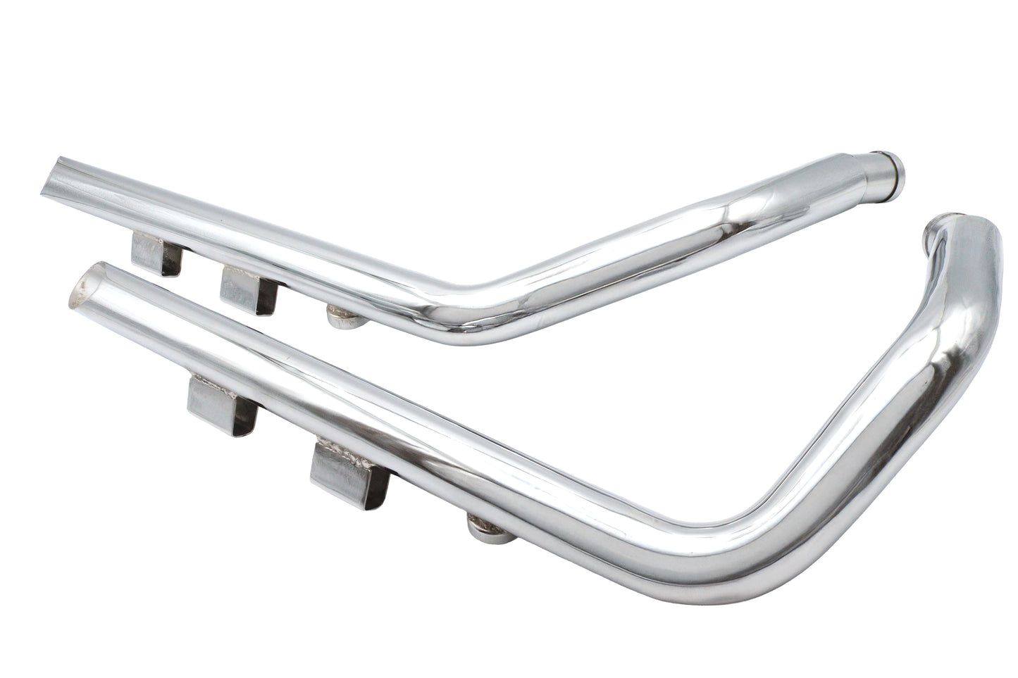 Ultima Exhaust 2 Drag Pipe Set Slash Cut Ends