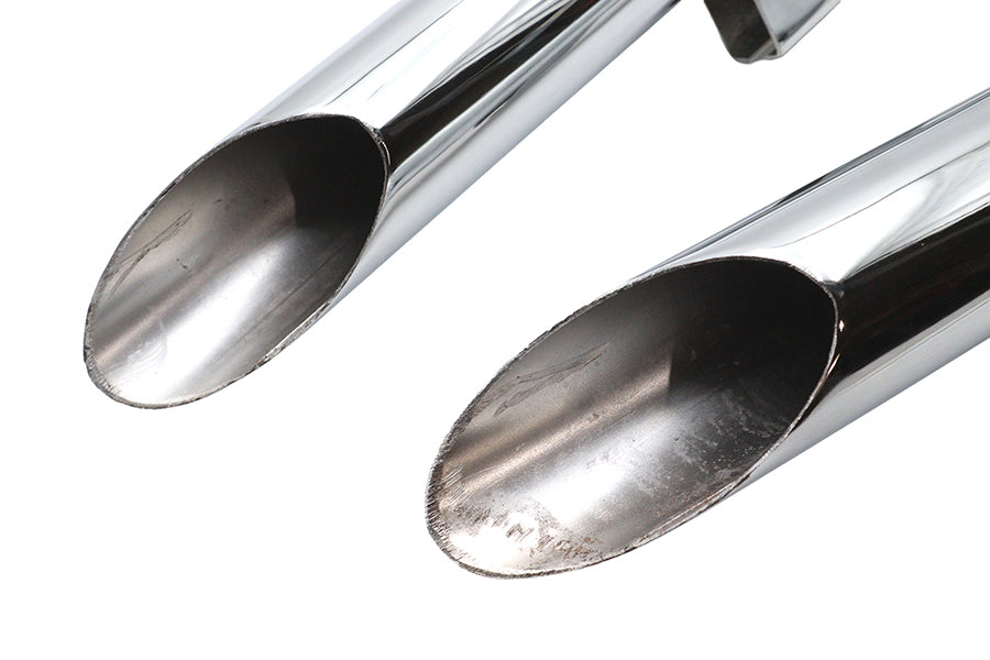 Ultima Exhaust 2 Drag Pipe Set Slash Cut Ends