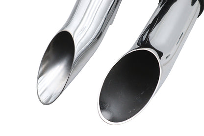 Big Growl Exhaust Drag Pipe Short Shots Chrome