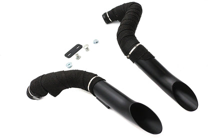 Big Growl Exhaust Drag Pipe Short Shots Black