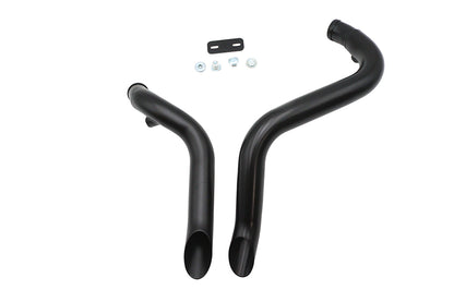 Big Growl Exhaust Drag Pipe Short Shots Black