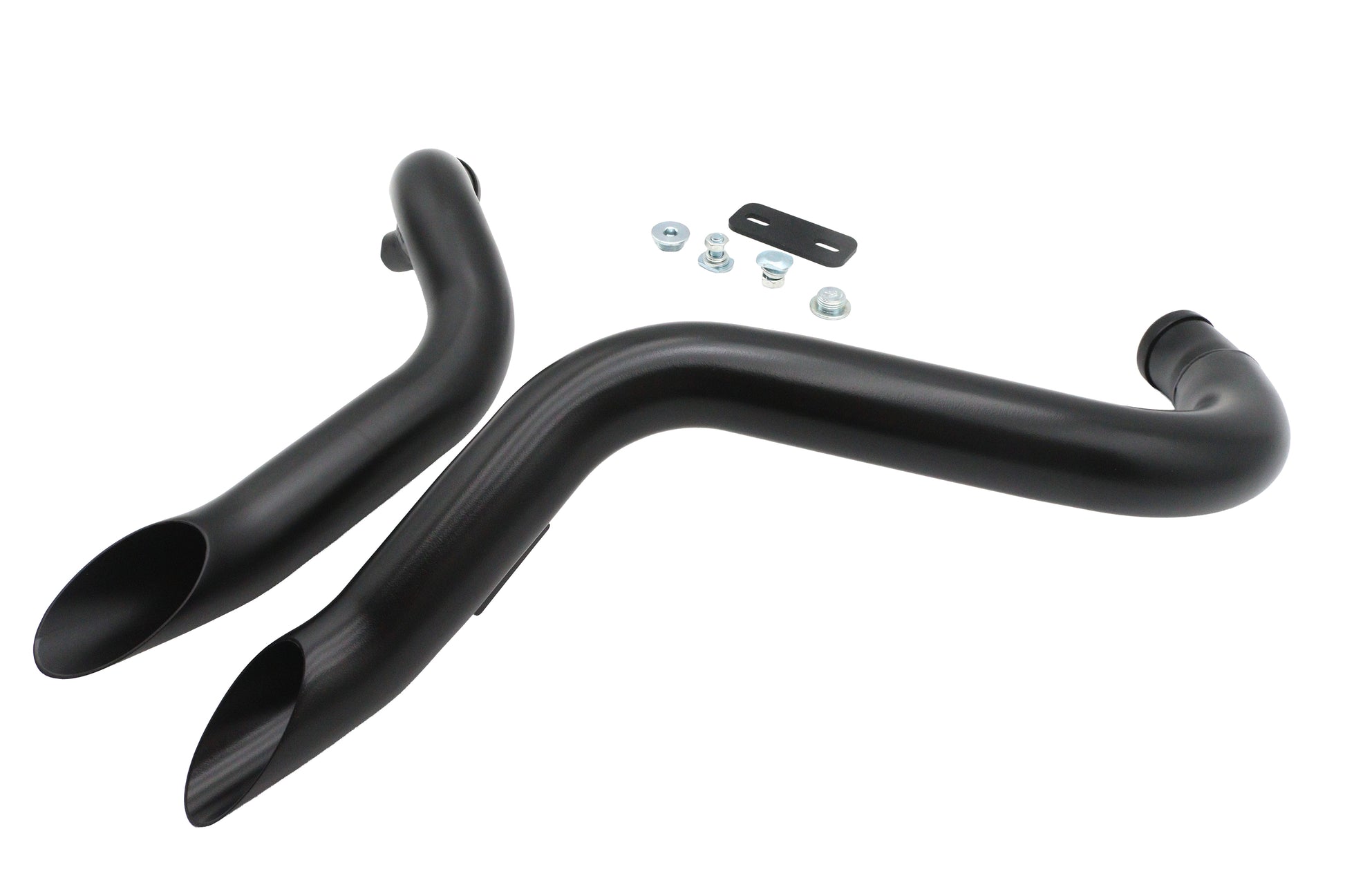 Big Growl Exhaust Drag Pipe Short Shots Black
