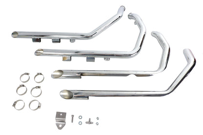 Factory Sample MCM Illusion Drag Pipe Set Chrome