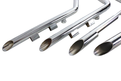 Factory Sample MCM Illusion Drag Pipe Set Chrome
