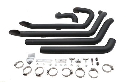 Wyatt Gatling FXST Street Fighter Drag Pipe Set Black