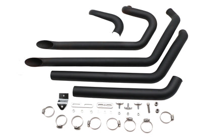 Wyatt Gatling FXST Street Fighter Drag Pipe Set Black