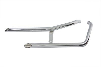 Exhaust Drag Pipe Set Slash Cut Style